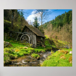 Poster Black Forest Grist Mill Alemanha