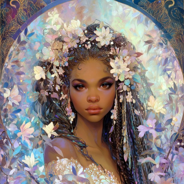Poster Black Girl Black Queen Fantasy Art Goddess (Criador carregado)