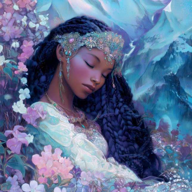 Poster Black Girl Black Queen Fantasy Art Goddess (Criador carregado)