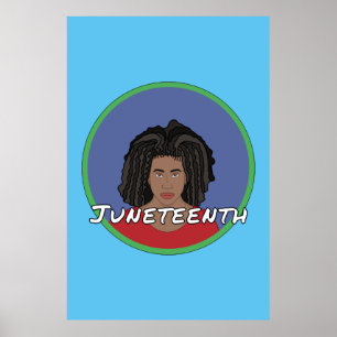 Poster Black Girl Juneteenth