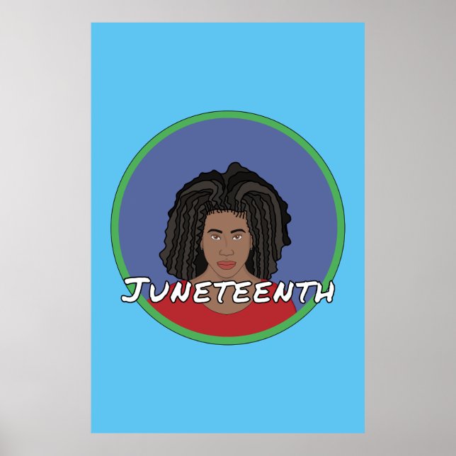 Poster Black Girl Juneteenth (Frente)