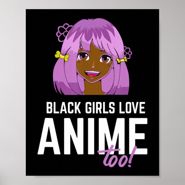 Poster Black Girls Adora Anime Too African American (Frente)