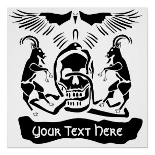 Pôster Black Goat Corrupt Trinity Crest