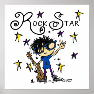 Pôster Black Hair Boy Star