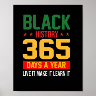 Poster Black History (História Negra) Há 365 Dias Ao Vivo