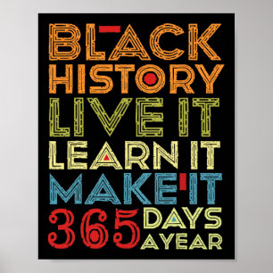 Poster Black History Month 2025 Live It Learning It Make 