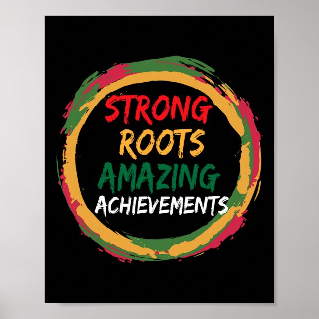 Poster Black History Month African American Country Celeb (Frente)