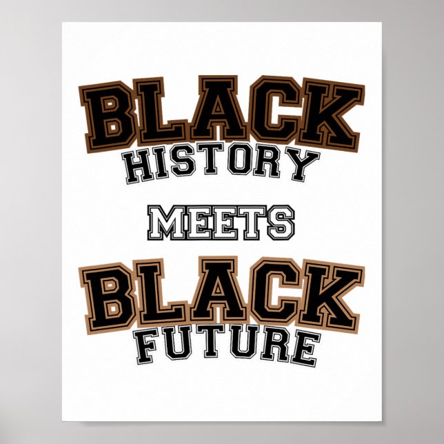 Poster Black History Month African Future  (Frente)