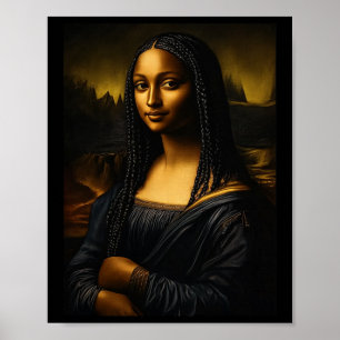 Poster Black History Month Afro African American Melanin