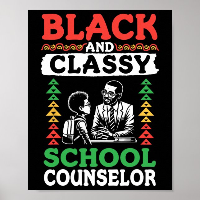 Poster Black History Month Black And Cly School Registrar (Frente)