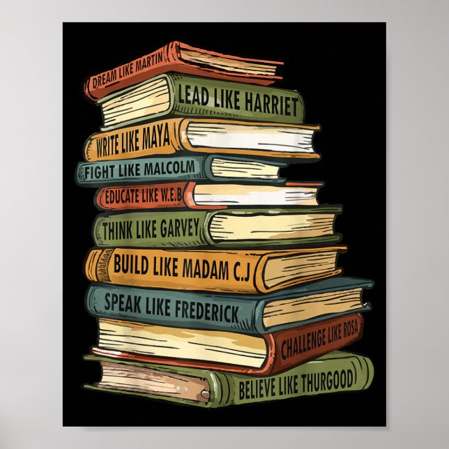 Poster Black History Month Black History Black Black Hist (Frente)