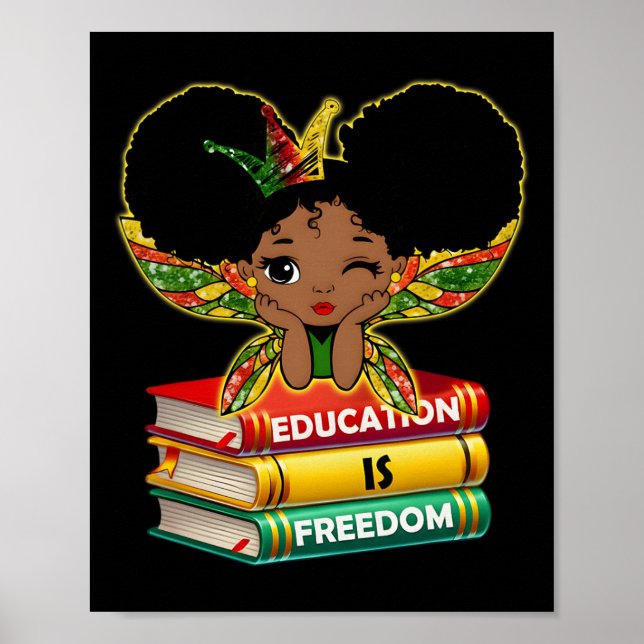 Poster Black History Month Black Leaders African American (Frente)