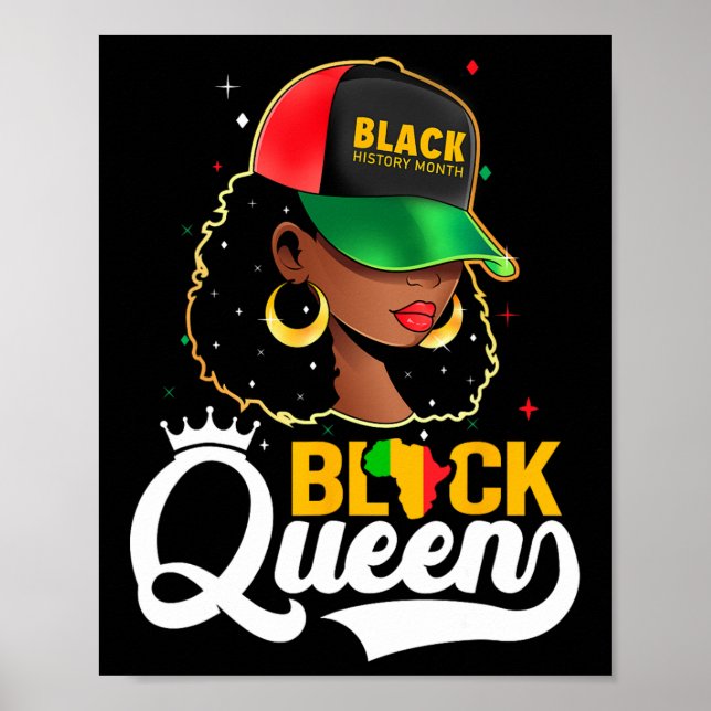 Poster Black History Month Black Queen (Frente)