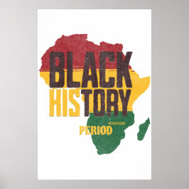 Poster Black History Period Africa Map Homeschool Familie