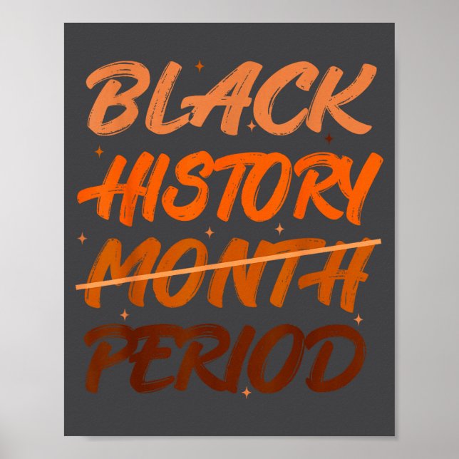 Poster Black History Period African American History Men  (Frente)