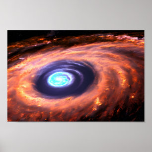 Poster Black Hole Galactic Explosion UniNight Sky