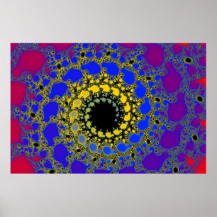 Poster black hole spiral