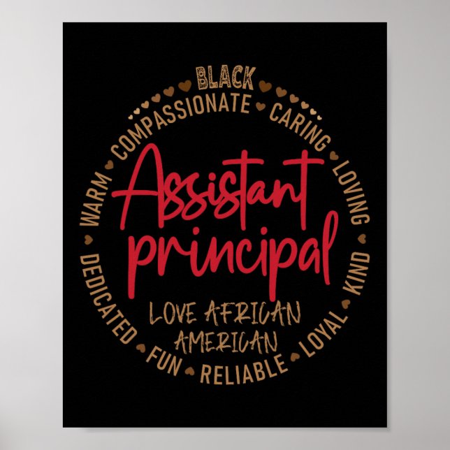 Poster Black Istor Principal Love African American (Frente)