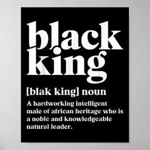 Poster Black King Definition African Black Pride Melanin