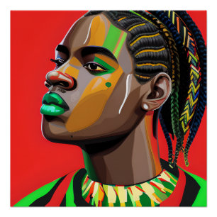 Pôster Black King Melanin Man Bruh Men Son Prince