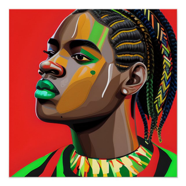 Pôster Black King Melanin Man Bruh Men Son Prince (Frente)