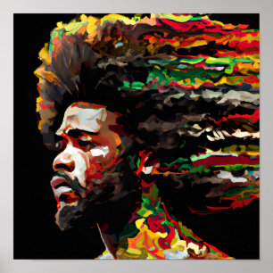 Poster Black King Melanin Man Bruh Men Son Prince