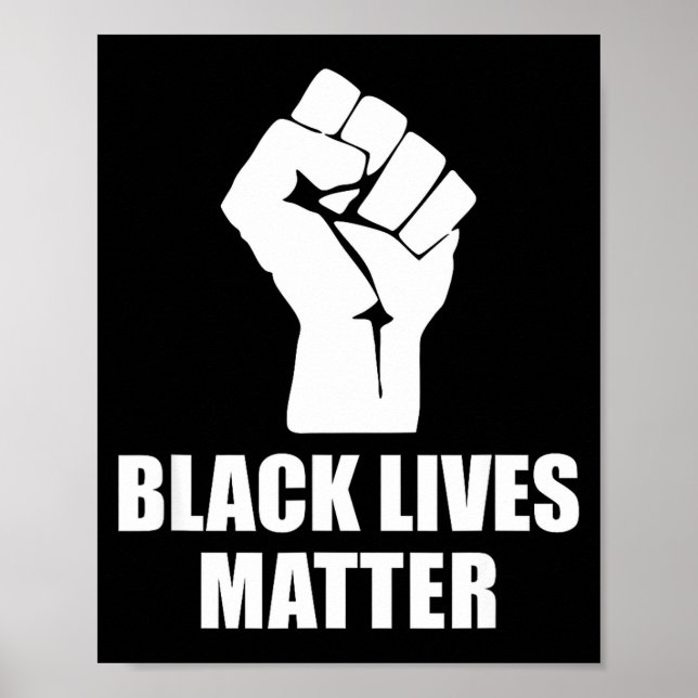 Poster Black Lives Blm Human Rights Black History Month  (Frente)