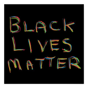 Pôster Black Lives é importante BLM