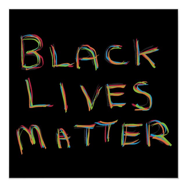 Pôster Black Lives é importante BLM (Frente)