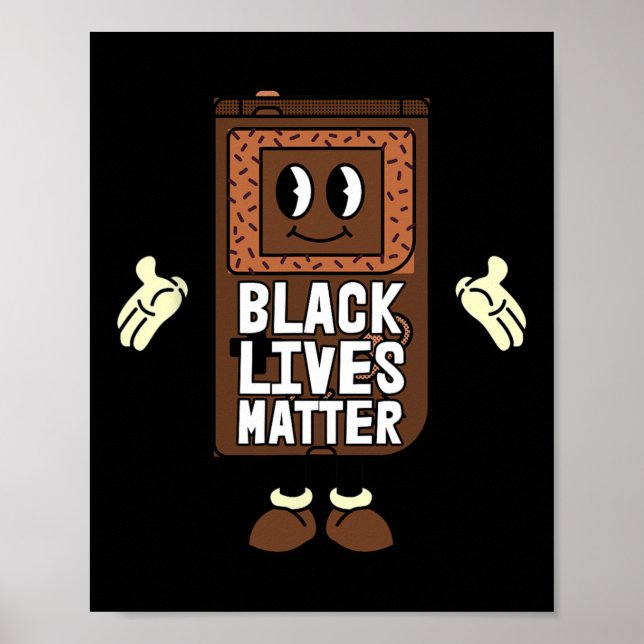 Poster Black Lives Problem Video game Black History Gamin (Frente)