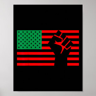 Poster Black Lives Problema da Bandeira da União Pan-Afri