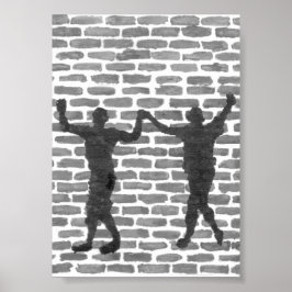 Poster Black Magic Hollyhock by Yeshaya Dank Wood Wall Ar