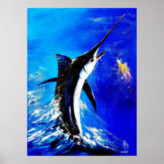 Pôster Black Marlin "Black Attack