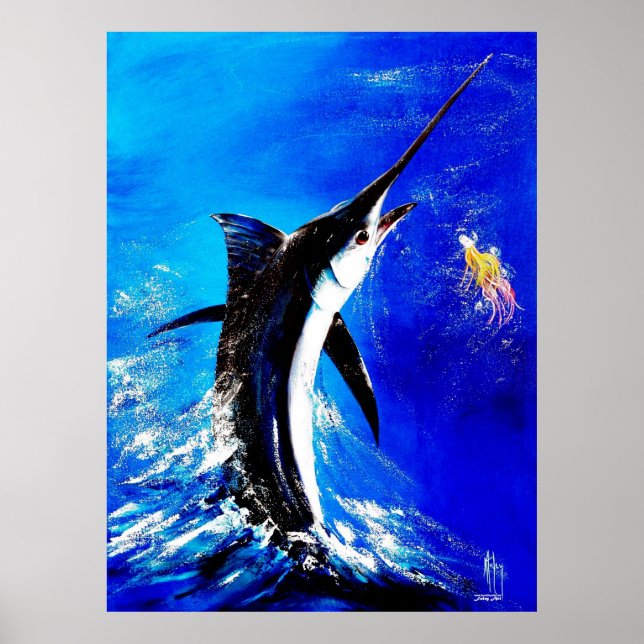 Pôster Black Marlin "Black Attack (Frente)