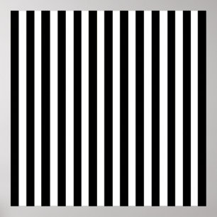Poster Black Modern Stripes