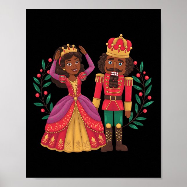 Poster Black Nutcracker Sugar Plum Fairy Kwanzaa (Frente)