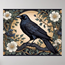 Poster Black Raven William Morris Inspirado