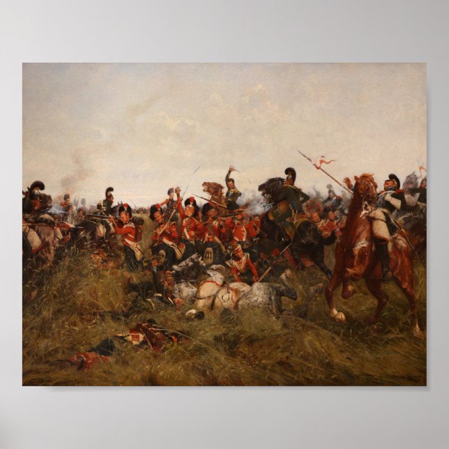 Poster Black Watch em Quatre-Bras, por William Wollen (Frente)
