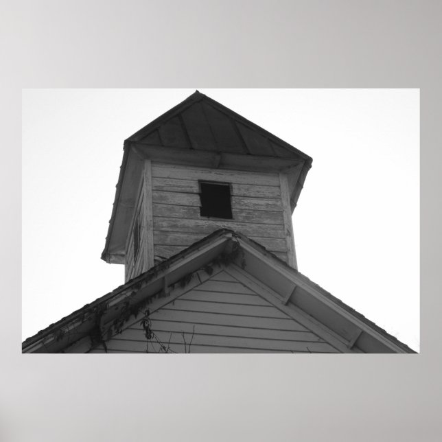 Pôster Black & White School Bell (Frente)