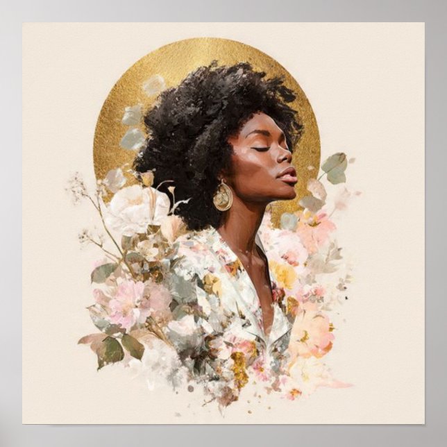Poster Black Woman Empowerment Art (Frente)