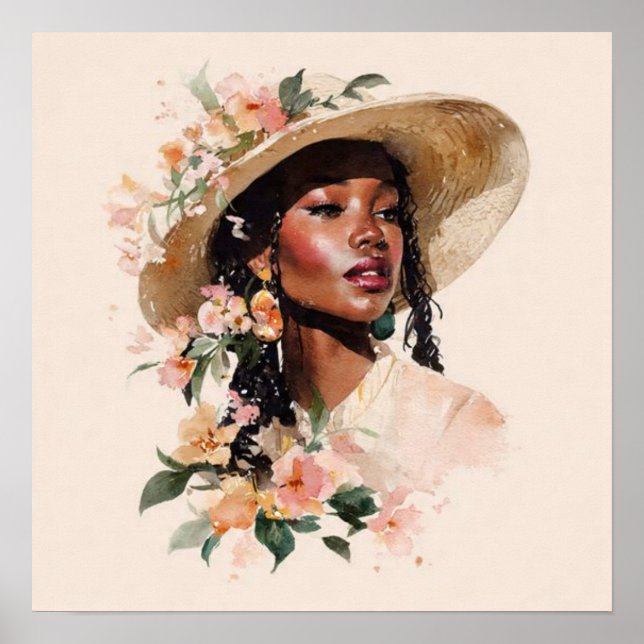 Poster Black Woman Empowerment Art (Frente)