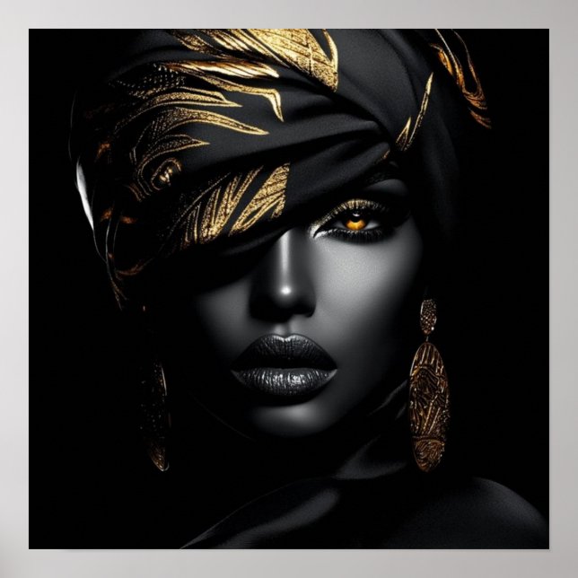 Poster Black Woman Empowerment Art (Frente)