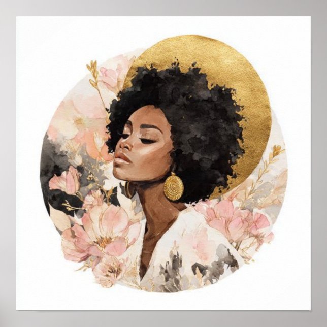 Poster Black Woman Empowerment Art (Frente)