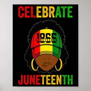 Poster Black Women Messy Bun 12 Celebrate Indepen
