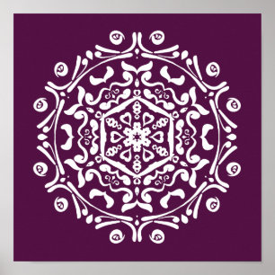 Poster Blackberry Mandala