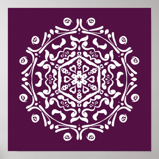 Poster Blackberry Mandala (Frente)