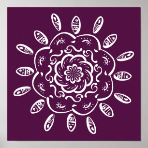 Pôster Blackberry Mandala