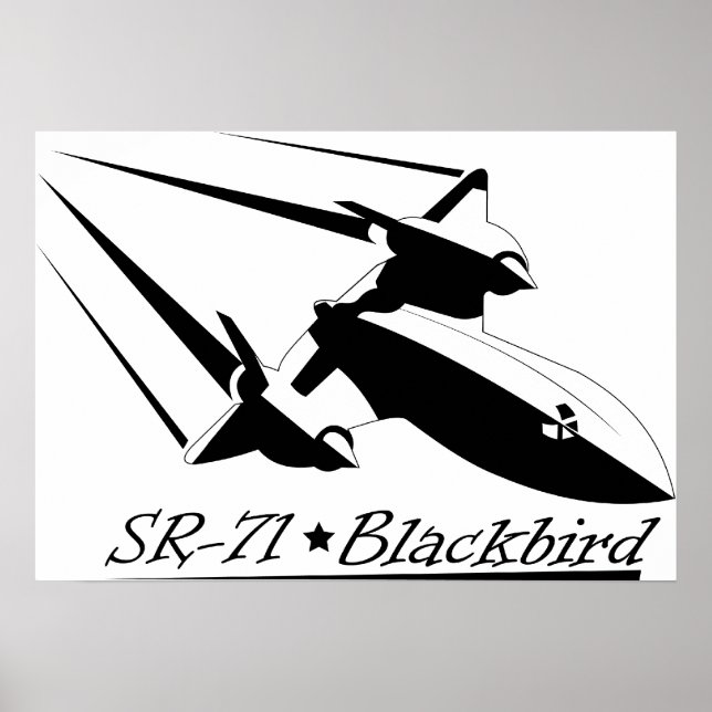 Pôster Blackbird SR-71 (Frente)