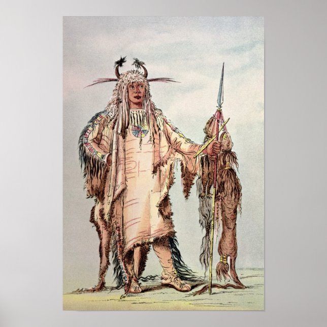 Poster Blackfoot Indian Pe-Toh-Pee-Kiss, The Eagle Ribs (Frente)