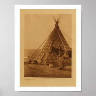 Poster Blackfoot indiano da arte do TeePee do